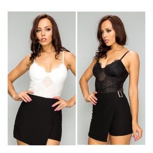 Lace Body Suit (Available in Black & White)